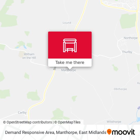 Demand Responsive Area, Manthorpe map