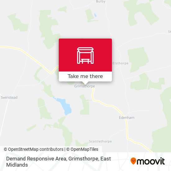 Demand Responsive Area, Grimsthorpe map