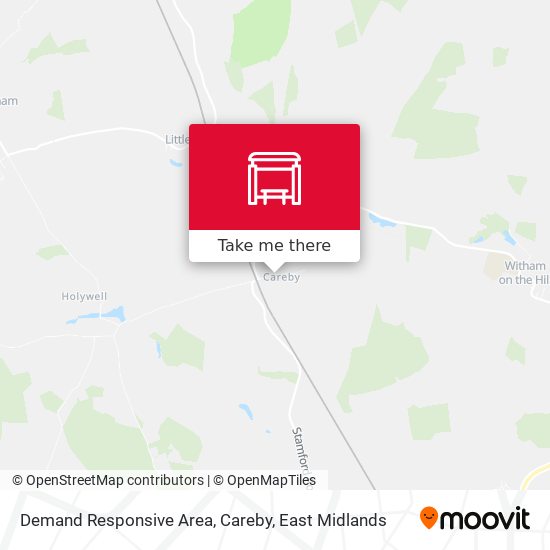 Demand Responsive Area, Careby map