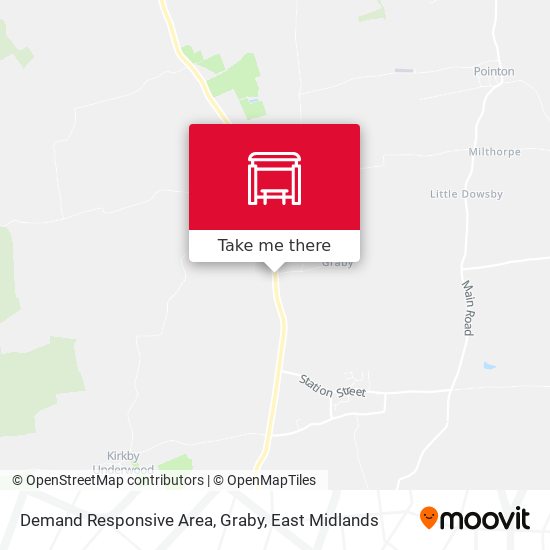 Demand Responsive Area, Graby map