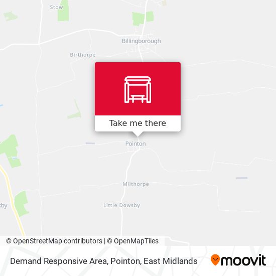 Demand Responsive Area, Pointon map