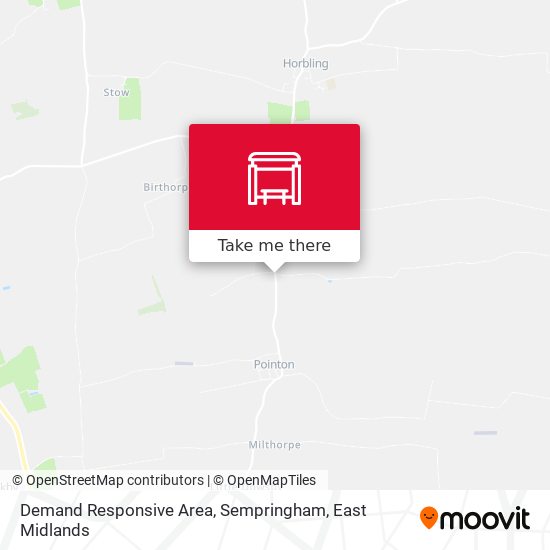 Demand Responsive Area, Sempringham map