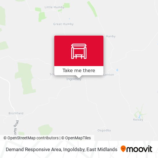 Demand Responsive Area, Ingoldsby map