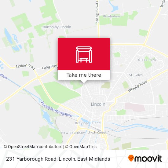231 Yarborough Road, Lincoln map