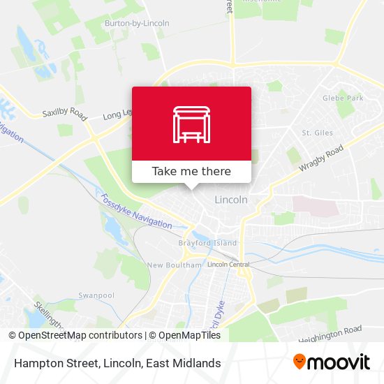Hampton Street, Lincoln map