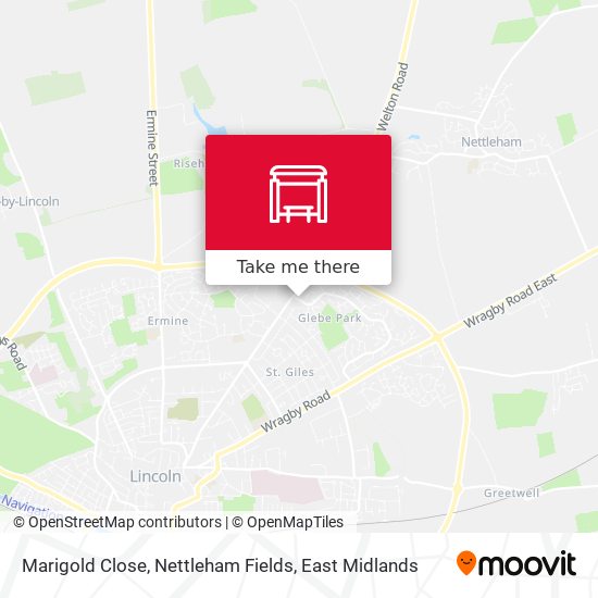 Marigold Close, Nettleham Fields map