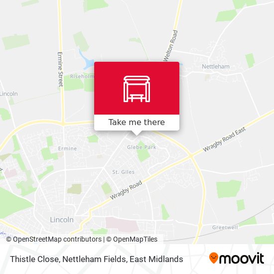 Thistle Close, Nettleham Fields map