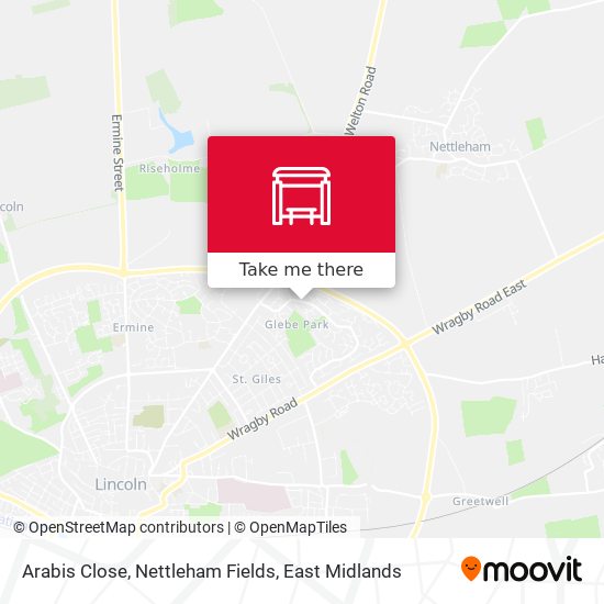 Arabis Close, Nettleham Fields map