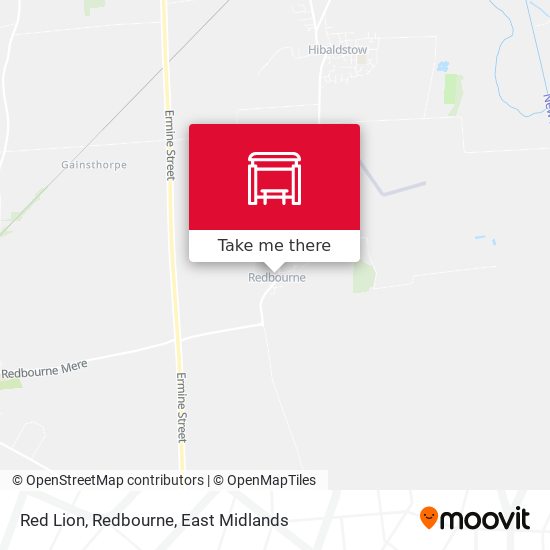 Red Lion, Redbourne map