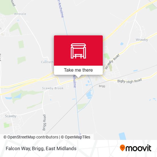 Falcon Way, Brigg map