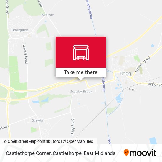 Castlethorpe Corner, Castlethorpe map