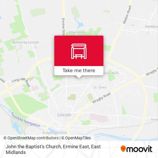 John the Baptist's Church, Ermine East map