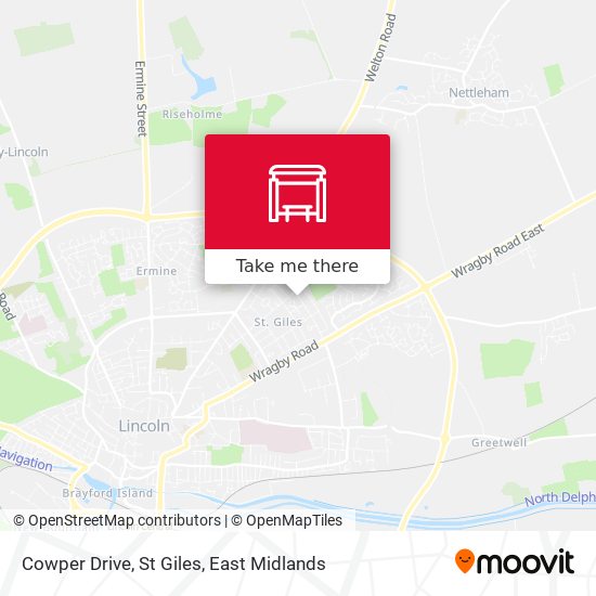 Cowper Drive, St Giles map