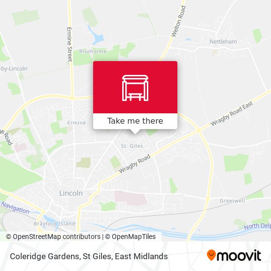 Coleridge Gardens, St Giles map