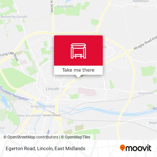 Egerton Road, Lincoln map