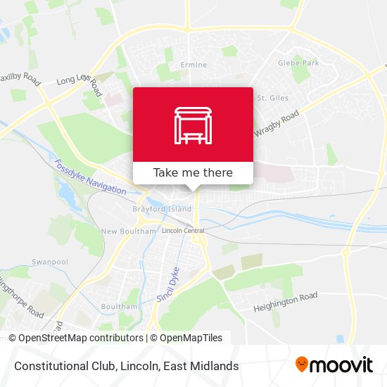Constitutional Club, Lincoln map