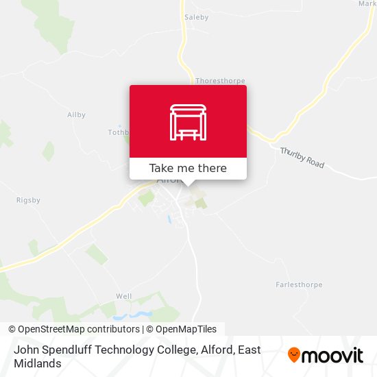 John Spendluff Technology College, Alford map