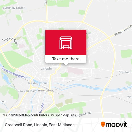 Greetwell Road, Lincoln map