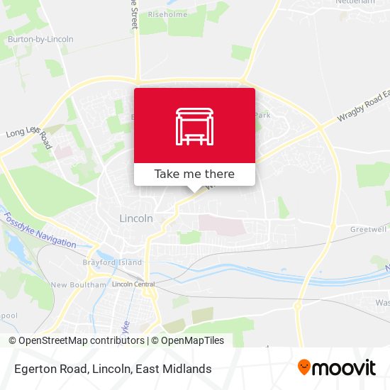 Egerton Road, Lincoln map