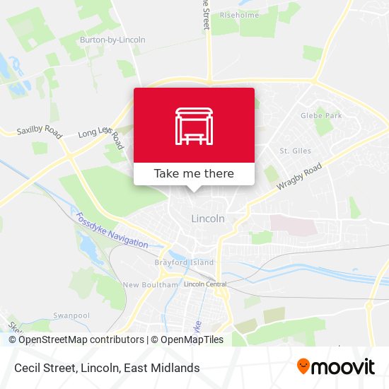 Cecil Street, Lincoln map
