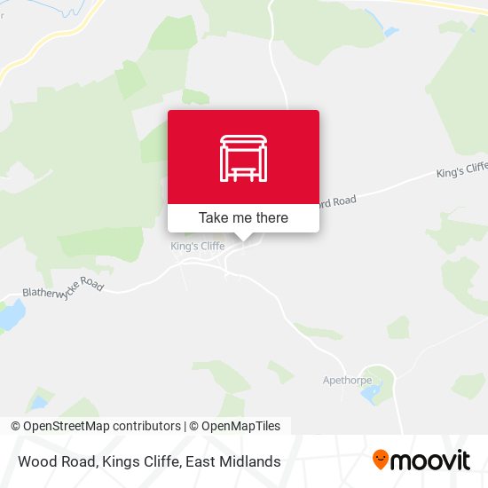 Wood Road, Kings Cliffe map