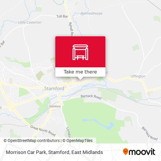 Morrison Car Park, Stamford map
