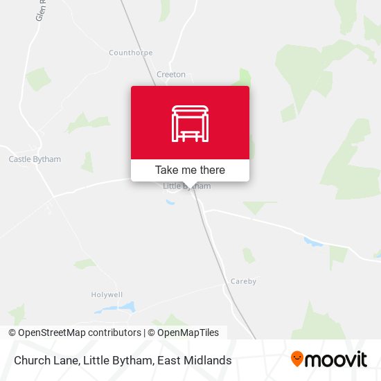 Church Lane, Little Bytham map