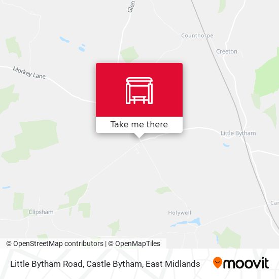 Little Bytham Road, Castle Bytham map