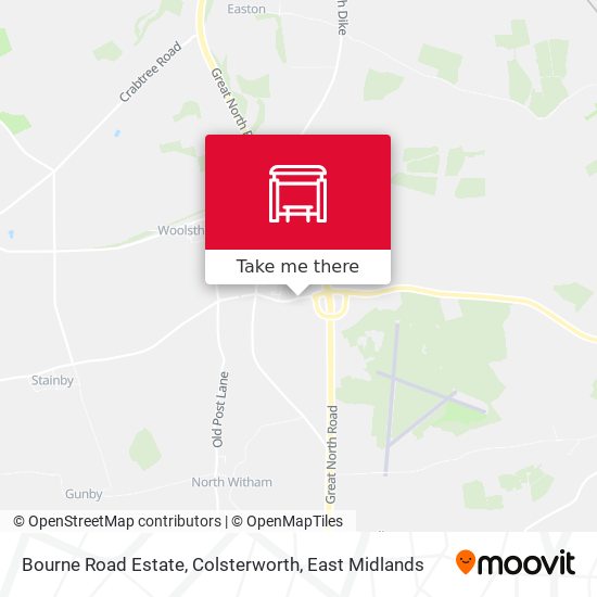 Bourne Road Estate, Colsterworth map