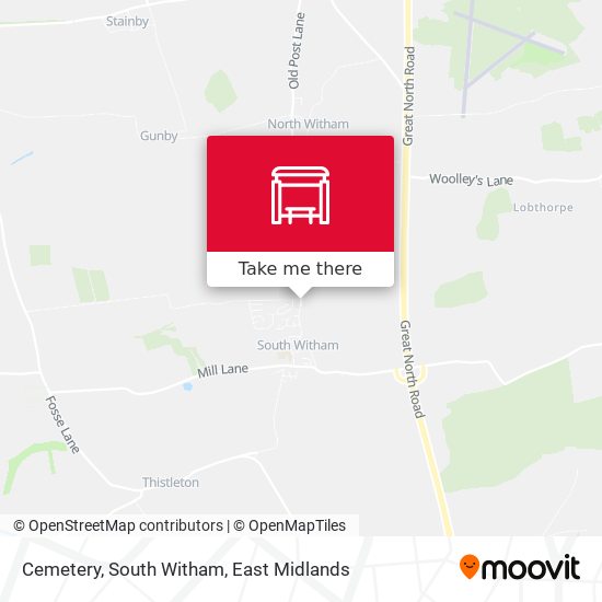 Cemetery, South Witham map