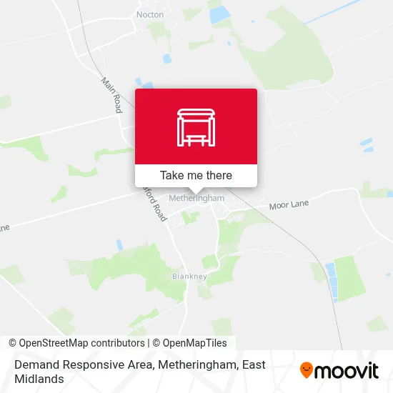 Demand Responsive Area, Metheringham map