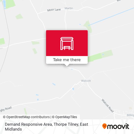 Demand Responsive Area, Thorpe Tilney map