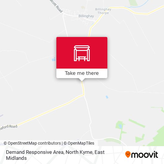 Demand Responsive Area, North Kyme map