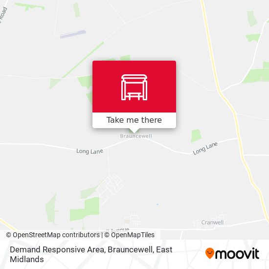 Demand Responsive Area, Brauncewell map