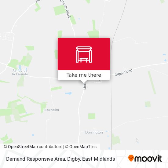 Demand Responsive Area, Digby map