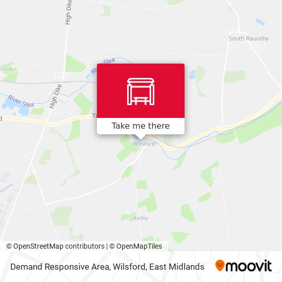 Demand Responsive Area, Wilsford map