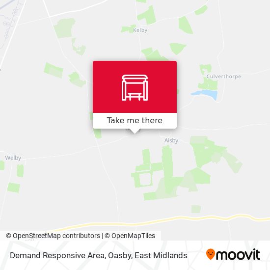 Demand Responsive Area, Oasby map