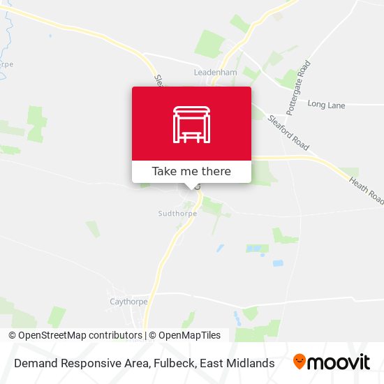 Demand Responsive Area, Fulbeck map