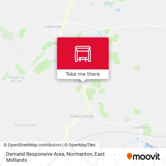 Demand Responsive Area, Normanton map