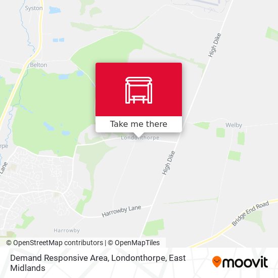 Demand Responsive Area, Londonthorpe map
