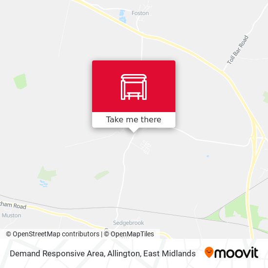 Demand Responsive Area, Allington map