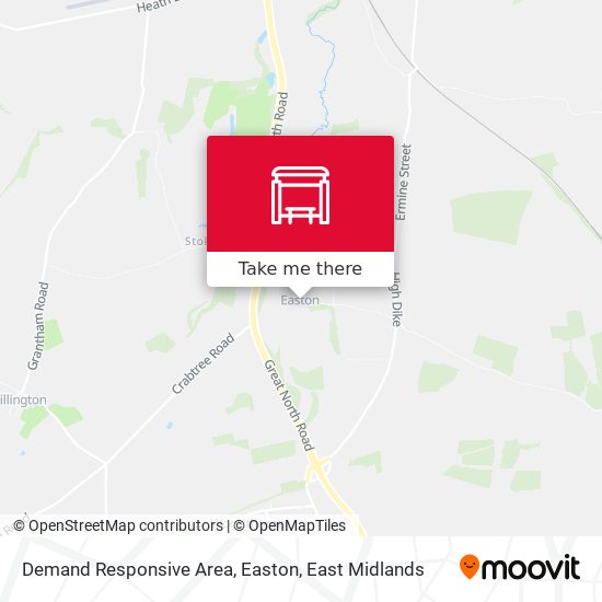 Demand Responsive Area, Easton map