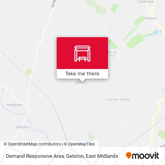 Demand Responsive Area, Gelston map