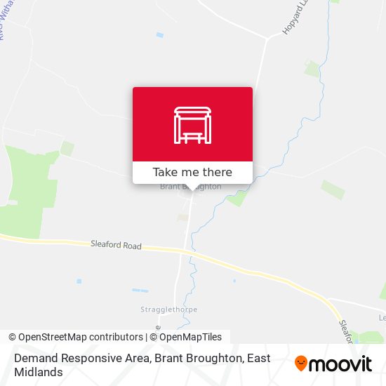Demand Responsive Area, Brant Broughton map