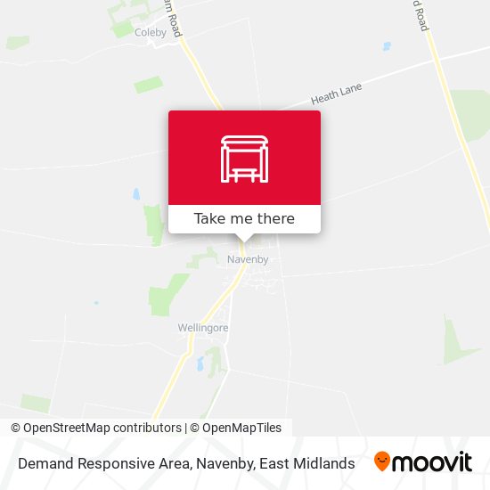 Demand Responsive Area, Navenby map