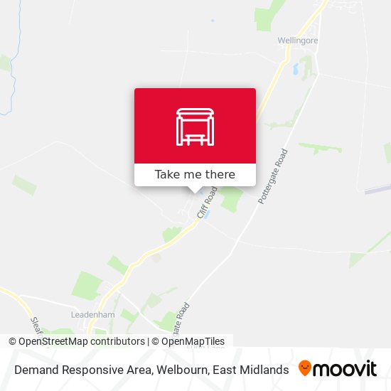 Demand Responsive Area, Welbourn map