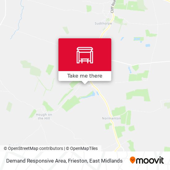Demand Responsive Area, Frieston map