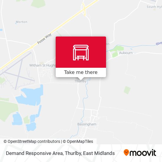 Demand Responsive Area, Thurlby map