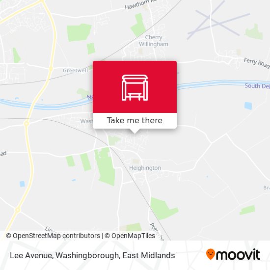 Lee Avenue, Washingborough map