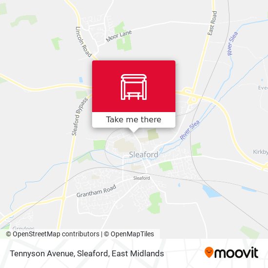 Tennyson Avenue, Sleaford map